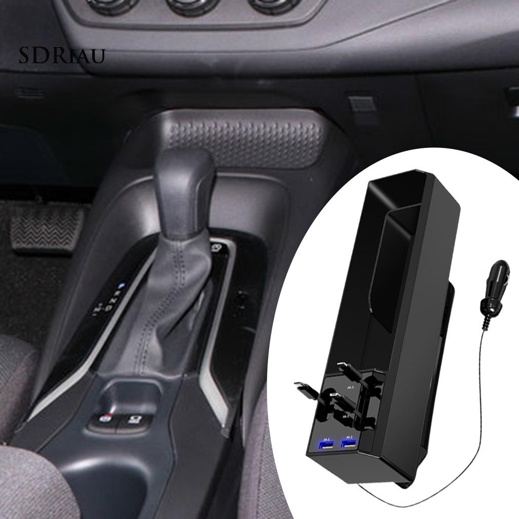 Set 2 Khay Đựng Đồ Đa Năng Gắn Khe Ghế Ngồi Xe Ô Tô
