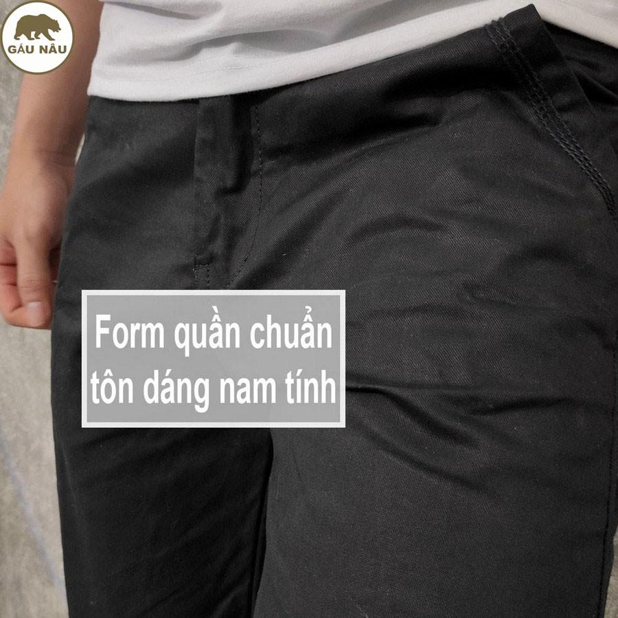 Quần short kaki nam GN134 màu chuẩn đẹp Gấu Nâu