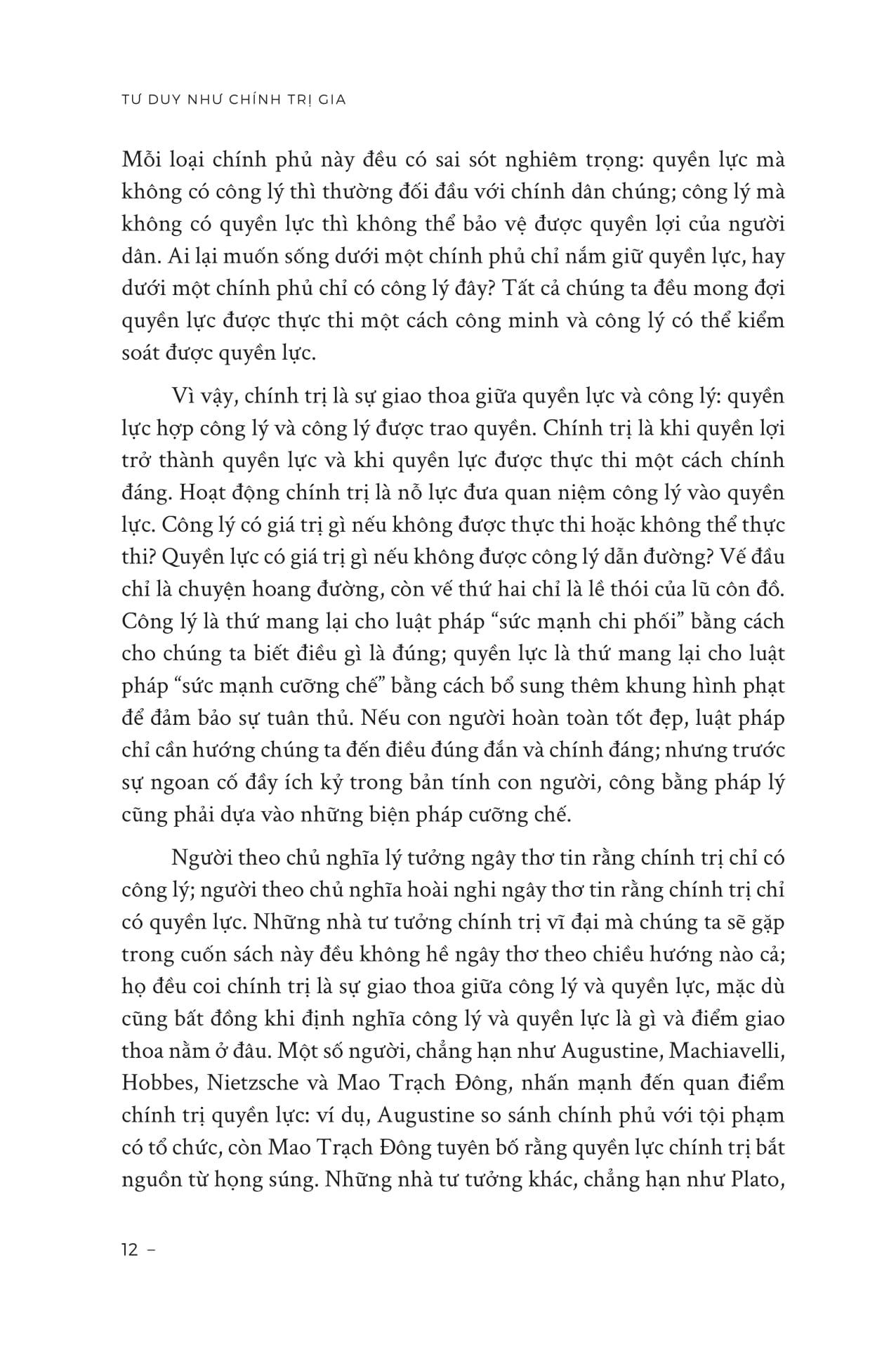 Sách - Tư Duy Như Chính Trị Gia