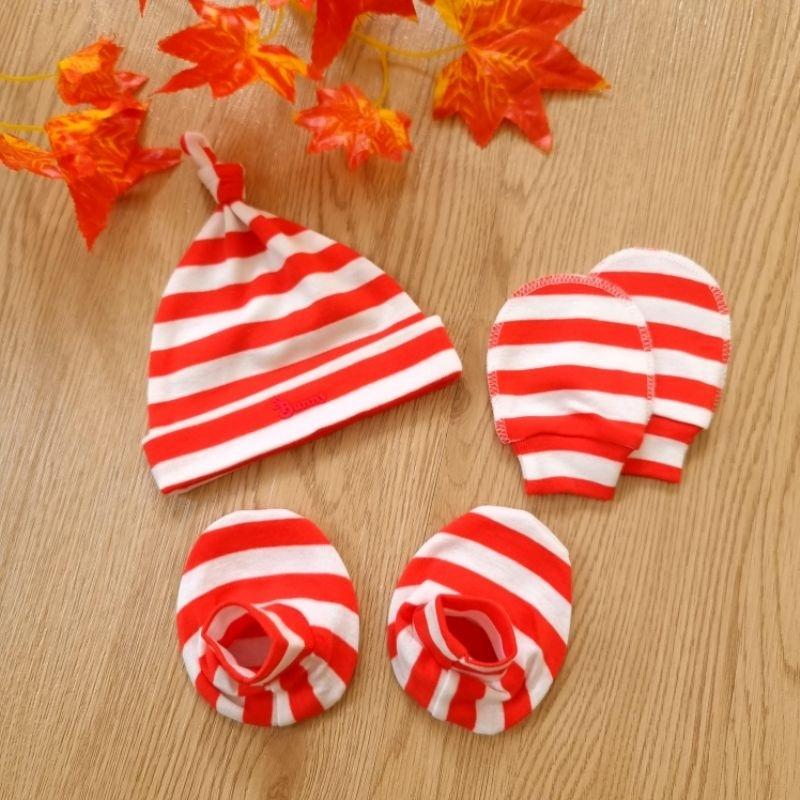 Set Nón - Bao Tay Bao Chân Chất Cotton Mềm mại, Co Giãn - BunnyBaby