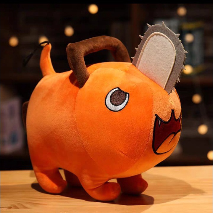 Gấu Bông Chó Lưỡi Cưa Pochita, Quỷ Cưa Pochita Trong Anime Chainsaw Man Chất Vải Miniso Mềm Mịn, Êm Ái, An Toàn