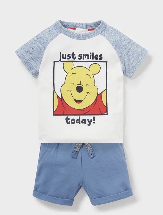 Set 2 bộ Pooh Next cho bé trai rất đẹp, chất cotton mềm mịn mặc rất thích. Hình in sắc nét, Size : 2-8 tuổi