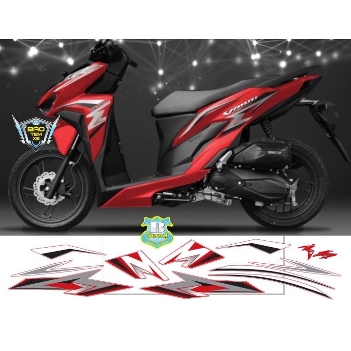 Tem rời dán xe vario 150 3333 dán xe đỏ - Bi Decal