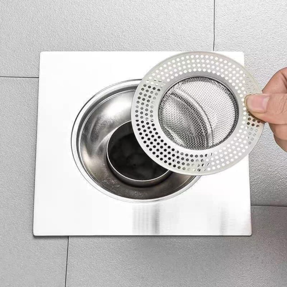 Lưới Lọc Rác Inox, Phễu Lọc Rác Thoát Sàn Nhà Tắm Cho Bồn Bửa Bếp Tiện Lợi Không Rỉ