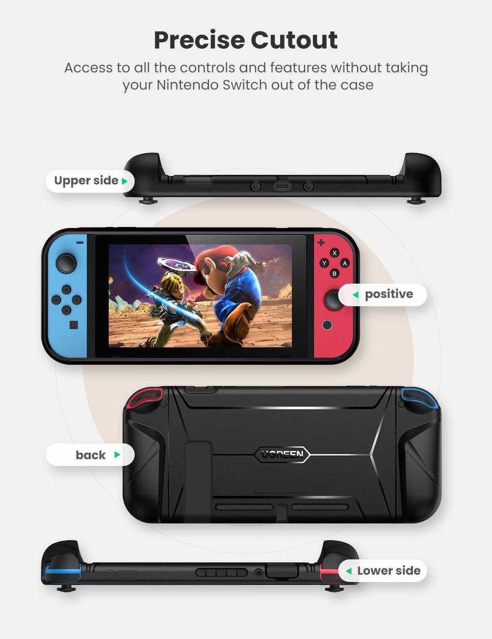 Ugreen UG70397LP260TK NINTENDO SWITCH Màu Đen Ốp lưng máy game - HÀNG CHÍNH HÃNG