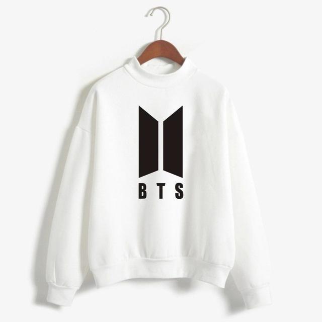 Áo sweater in logo BTS - nam nữ đều mặc được