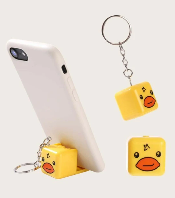 Giá đỡ điện thoại di động kiêm móc treo chìa khoá. đồ trang sức hoạt hình sáng tạo Icon Đáng yêu