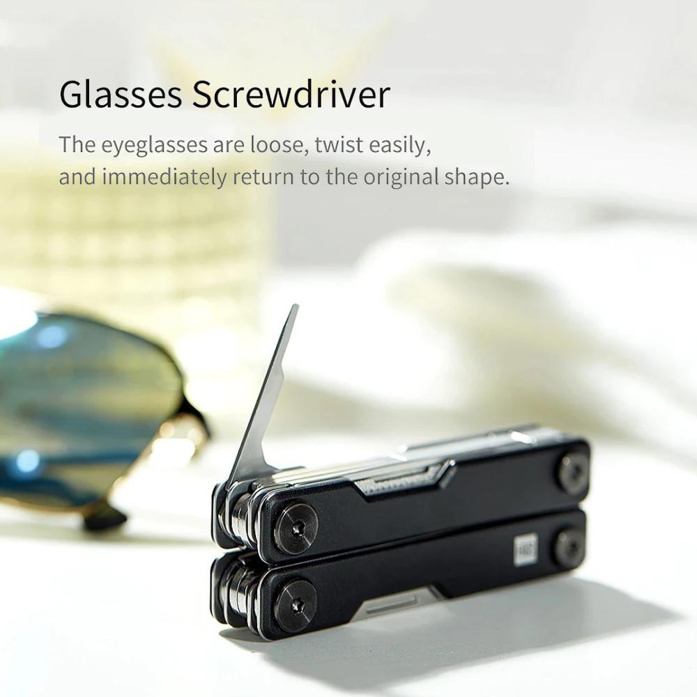 HUOHOU Mini Multitool Multi-function Pocket Knife Folding Knife EDC Knife with Screwdrivers/Scissors/Bottle Opener for