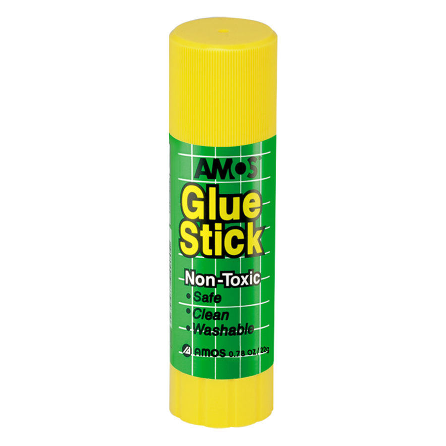 Hộp 20 Chai Hồ Khô Mỹ Thuật White Glue Stick W25 AMOS AGSW25 (25g)