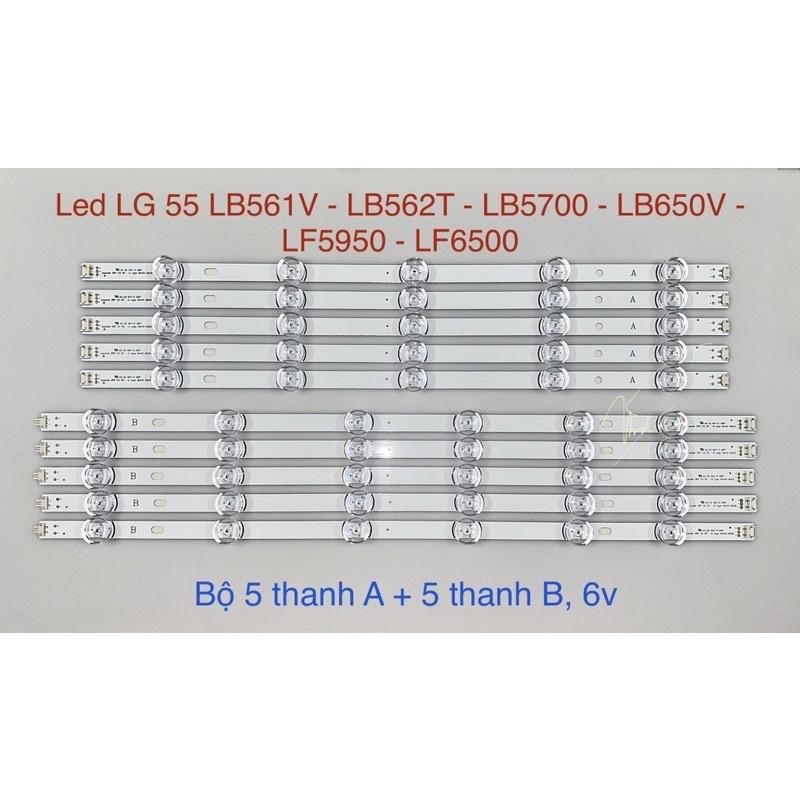 BỘ LED TIVI LG 55INCH - Model: 55LB561V, 55LB562T, 55LB5700, 55LB650V, 55LF5950, 55LF6500