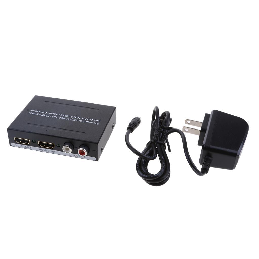 1In Optical Splitter Converter Stereo Audio Extractor US Plug