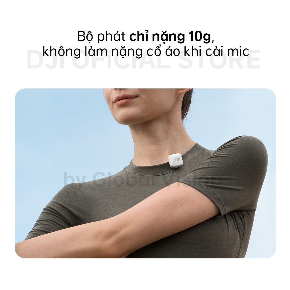 Bộ micro không dây cài áo DJI Mic Mini nhỏ gọn nhẹ, khử ồn chất lượng (DJI Mic Mini) - Hàng chính hãng