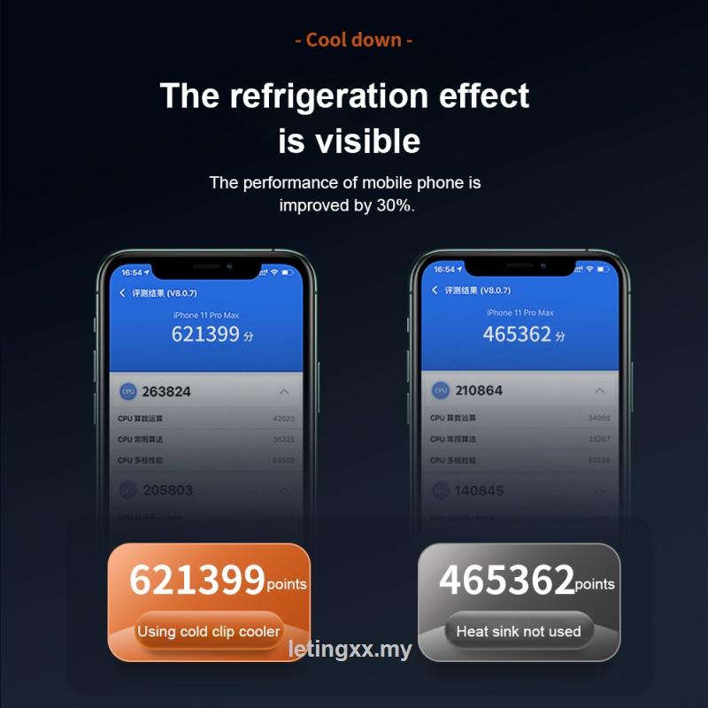 Quạt tản nhiệt 7 cánh cho điện thoại Iphone Samsung Huawei Xiaomi