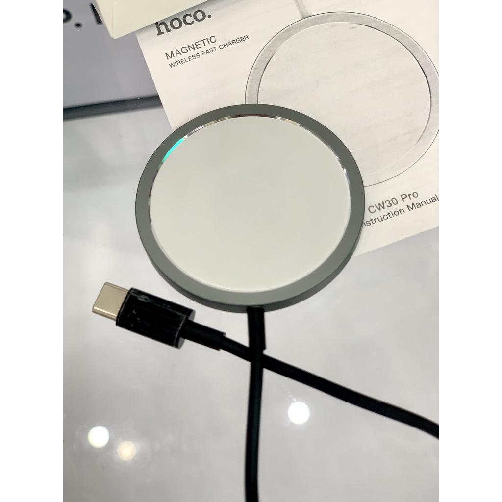 Đế sạc không dây Hoco CW30 Pro , Hỗ trợ sạc từ máy iphone X và tai nghe tws -Hàng Chính Hãng