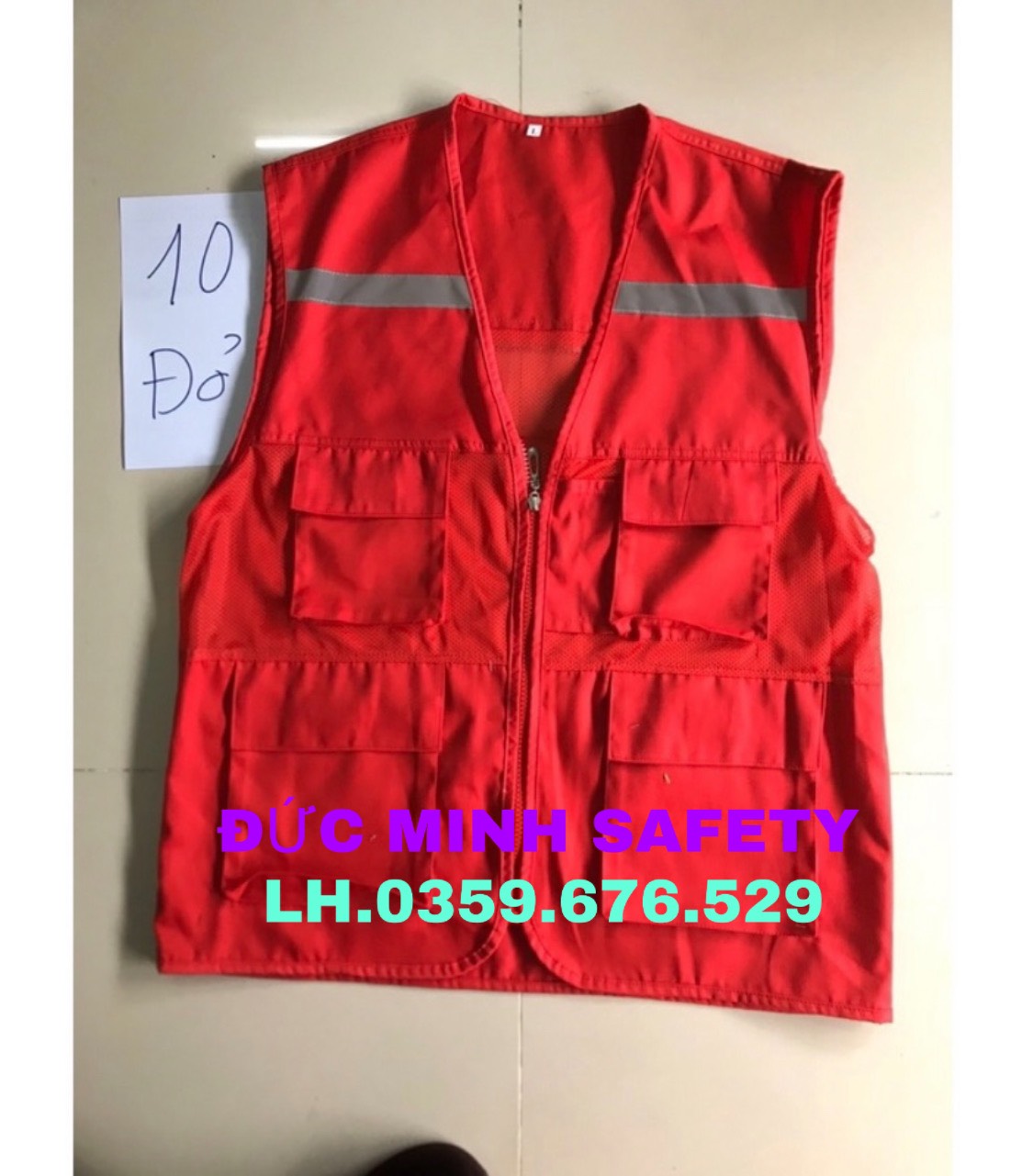 Áo gile kỹ sư có phản quang