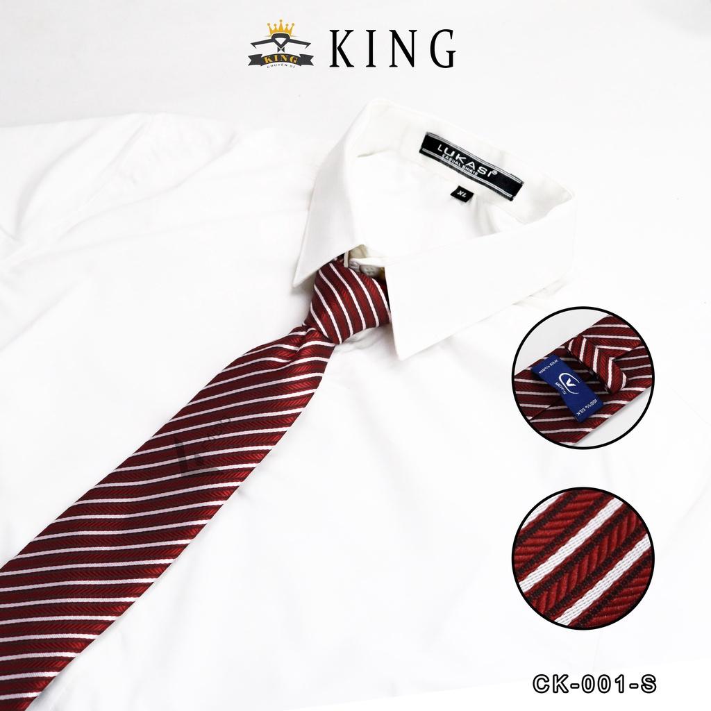 Cà vạt nam công sở bản 8cm KING caravat cao cấp giá rẻ vải silk lụa