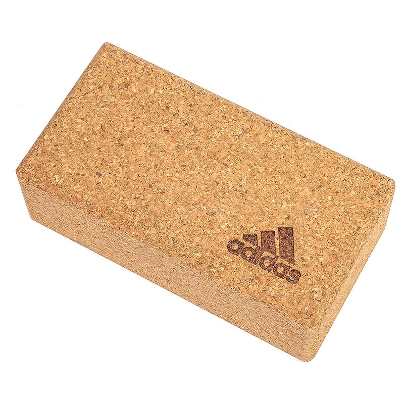 Gạch tập yoga gỗ bần Adidas ADYG-20100CORK (Tặng kèm dây đai LK25)