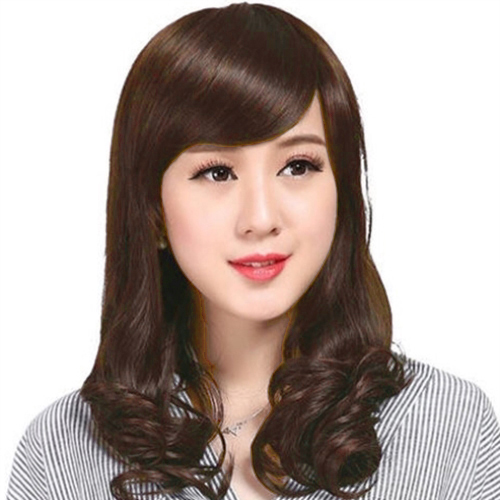Tóc giả trung niên nữ xoăn lửng L501 ❤️FREESHIP❤️ tóc lửng cả đầu, tóc bộ cả đầu, tặng lưới chụp