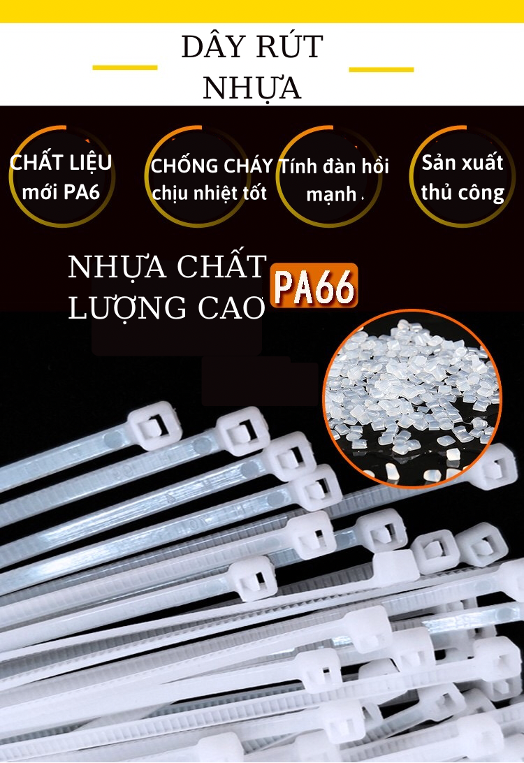 Combo 100c dây rút nhựa đen trắng, dây thít nhựa túi 100c đủ kích thước, rút nhựa, dây thít nhựa đen, dây rút nhựa 30cm, thít nhựa, dây gút nhựa, dây rút,  dây rút 30cm, lạt nhựa, dây lạt nhựa, dây rút trắng, dây lạt nhựa đen