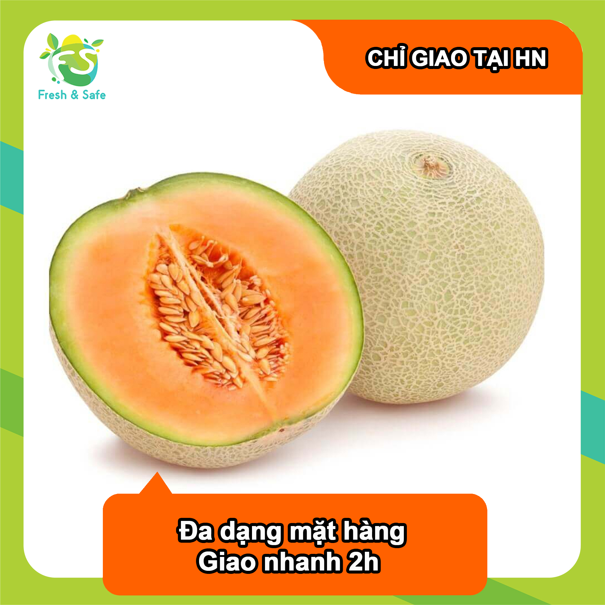 Dưa lưới nhà kính Trái - Combo 3 trái