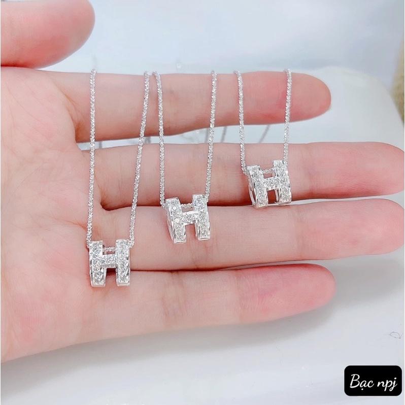 Dây chuyền chữ H , Vòng cổ nữ Bạc Ta ️ XINH XẮN ️ cho nữ - Bạc Npj