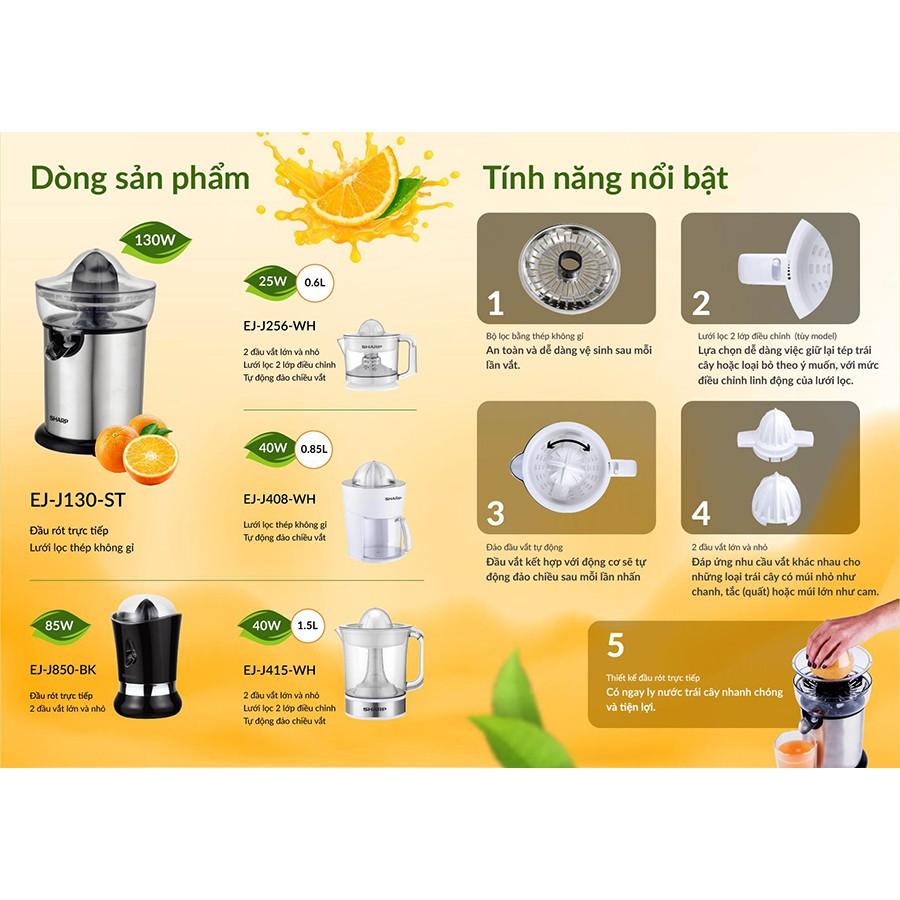 Máy vắt cam Sharp, máy ép cam tự động đảo chiều bằng điện cho bé và gia đình - HAPOS