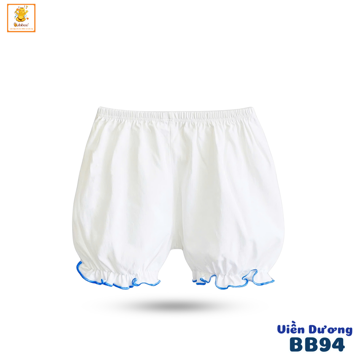 Quần đùi bé gái Babiboo quần đùi sơ sinh cotton thấm hút tốt BB94