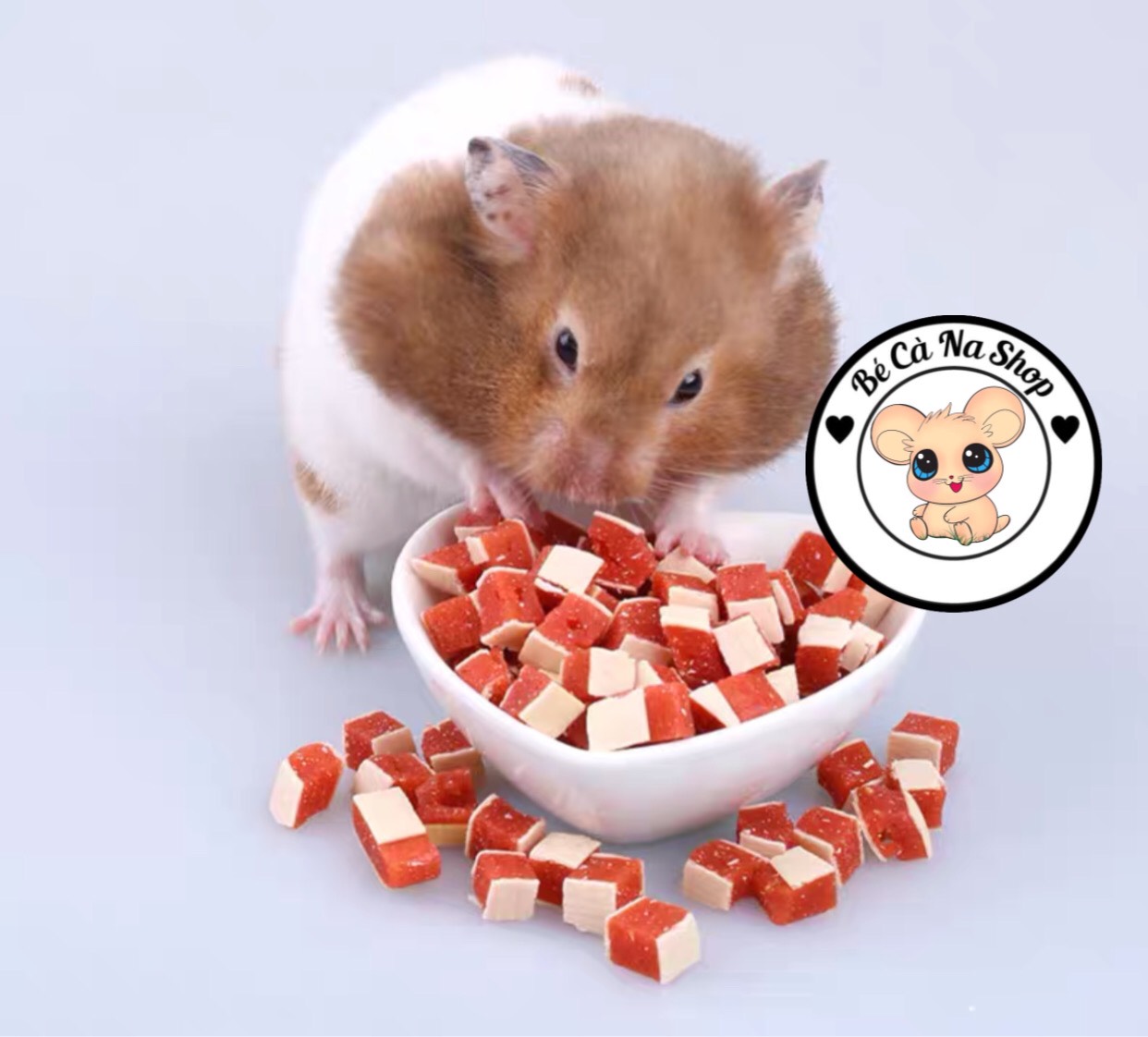 Shushi cá cuộn dinh dưỡng cao cấp thức ăn dinh dưỡng cho hamster , thỏ bọ sóc chinchilla...