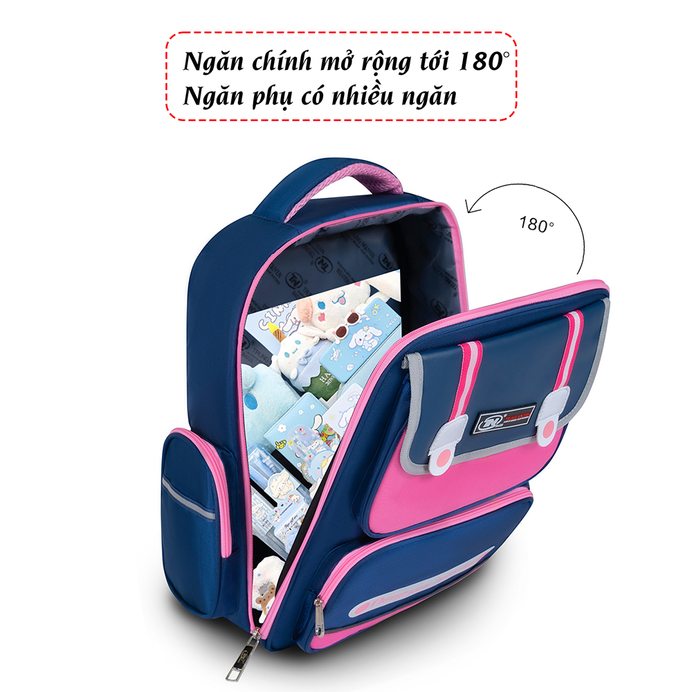 Balo học sinh TNBags Smart Pink TN.B 3112, Balo Học Sinh Dành Cho Nữ