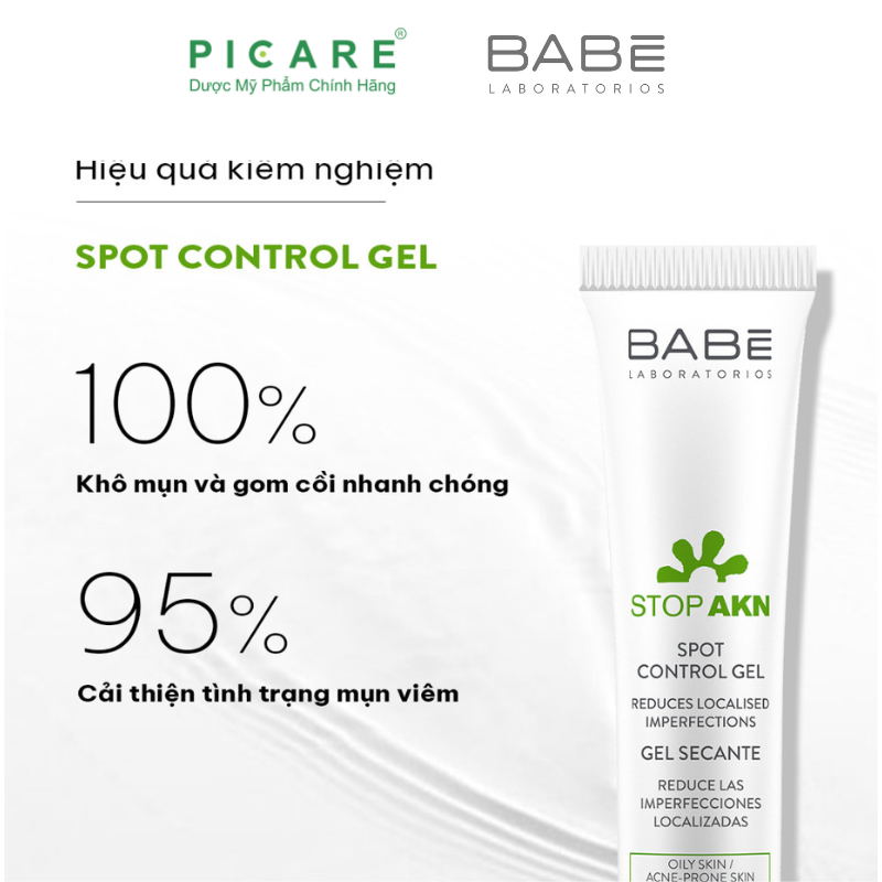 Gel Chấm Mụn Babé Stop Akn Spot Control Gel 8ml