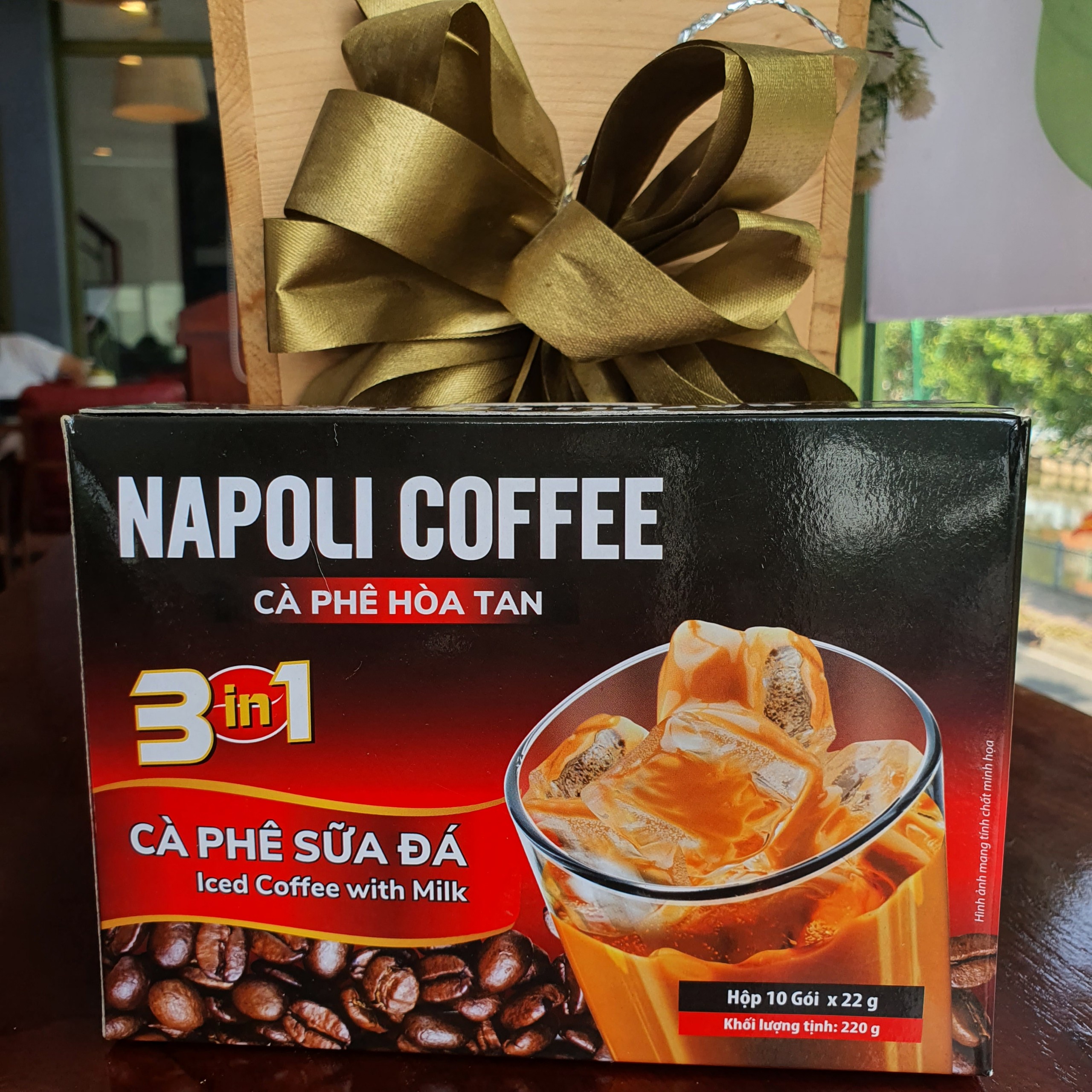 COMBO 3 Hộp Cà Phê Sữa Đá - Napoli Coffee- Cafe Hoà Tan 3in1 - Cà Phê SẠCH (10 gói x 22g)