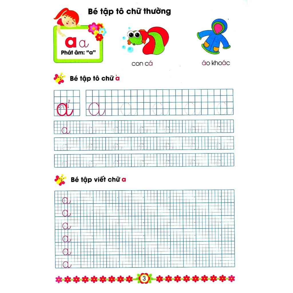 Bé tập tô chữ thường - Bản Quyền