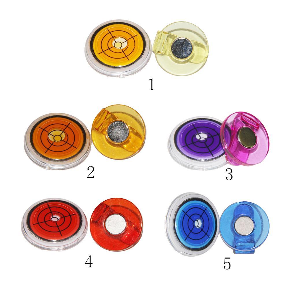 2-4pack Golf Gradienter Putting Alignment Tool Magnetic Ball Marker Hat Clip