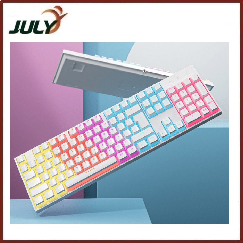 Bàn phím cơ Blue Switch ZIFRIEND KA102T với thiết kế full size 104 phím sử dụng keycap pudding xuyên led cực đẹp - JL - HÀNG CHÍNH HÃNG