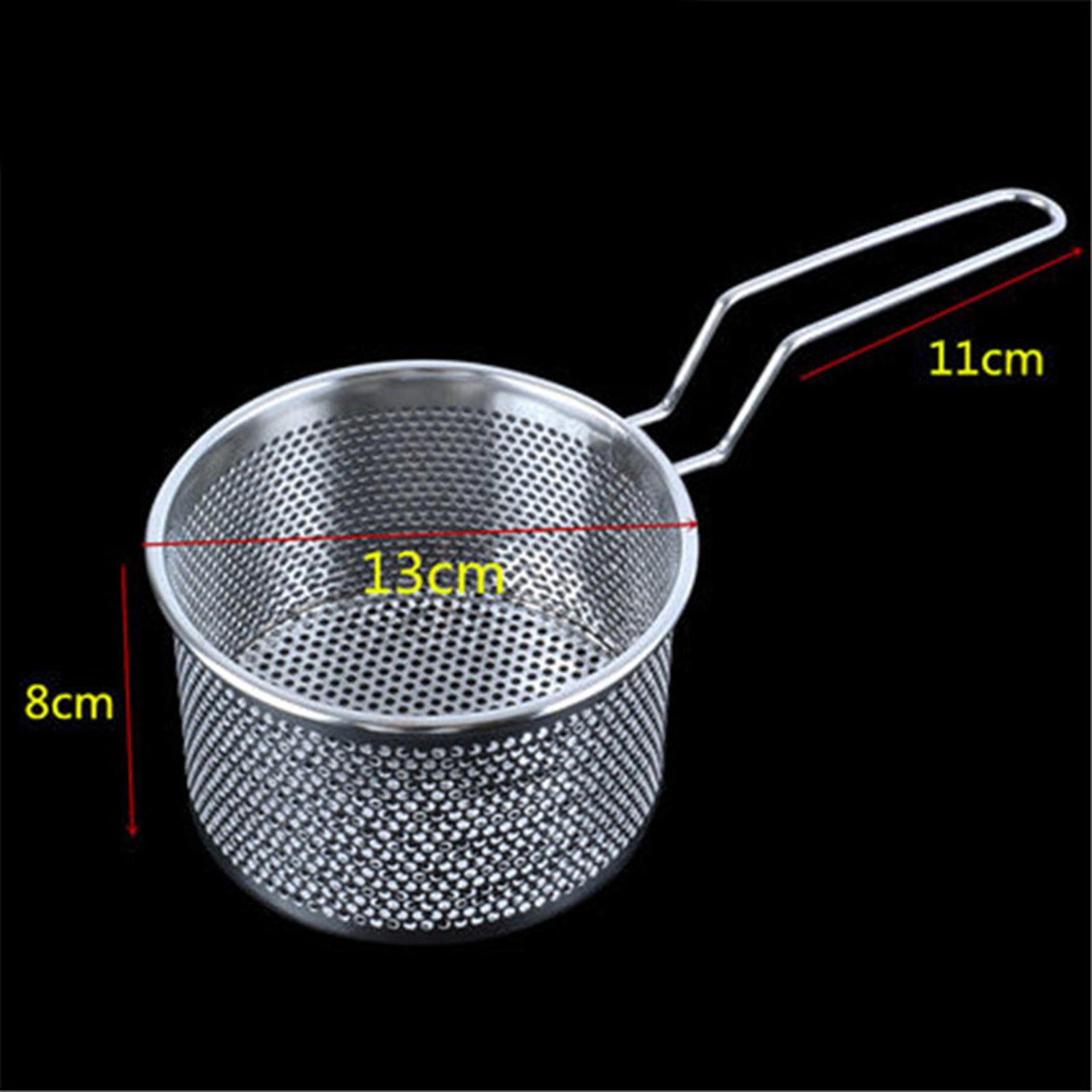 Stainless Steel French Fries Basket Net Strainer Kitchen Cooking-Small