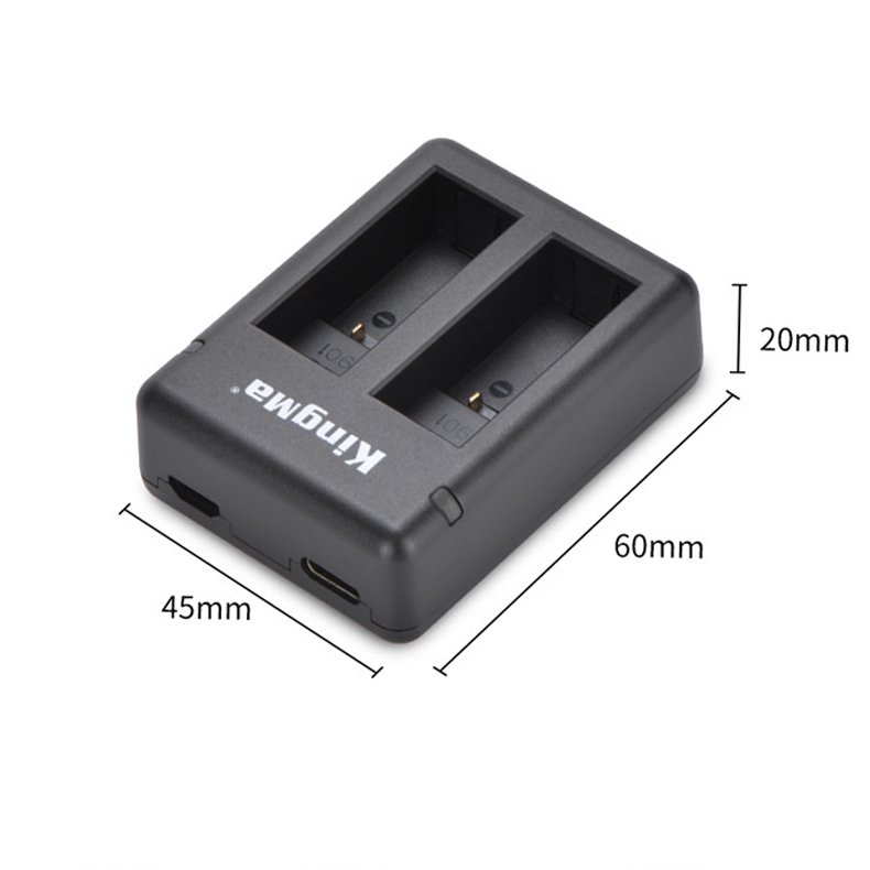 Sạc đôi kingma cho GoPro Hero 9, GoPro Hero 10, GoPro Hero 11 - BM059