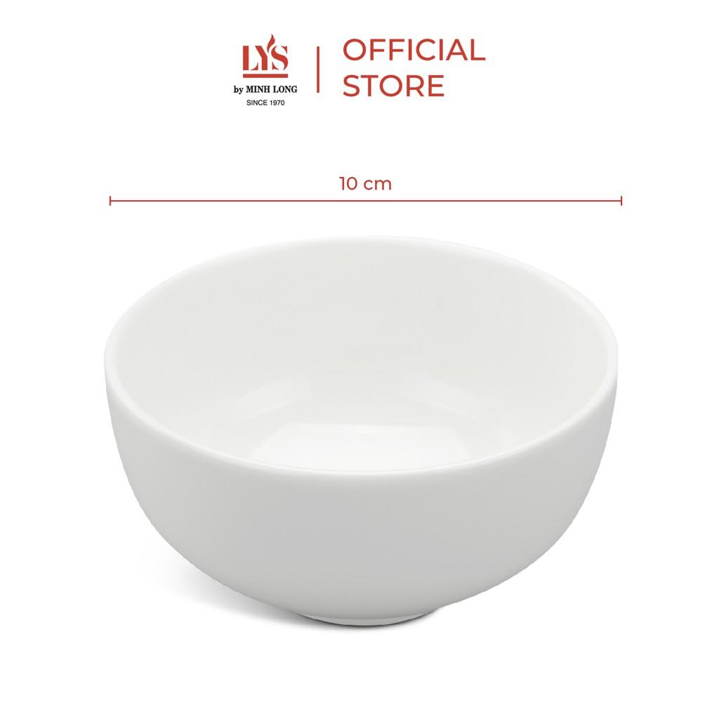 Chén cơm Minh Long Gourmet Ly's 10cm màu trắng ngà siêu cứng