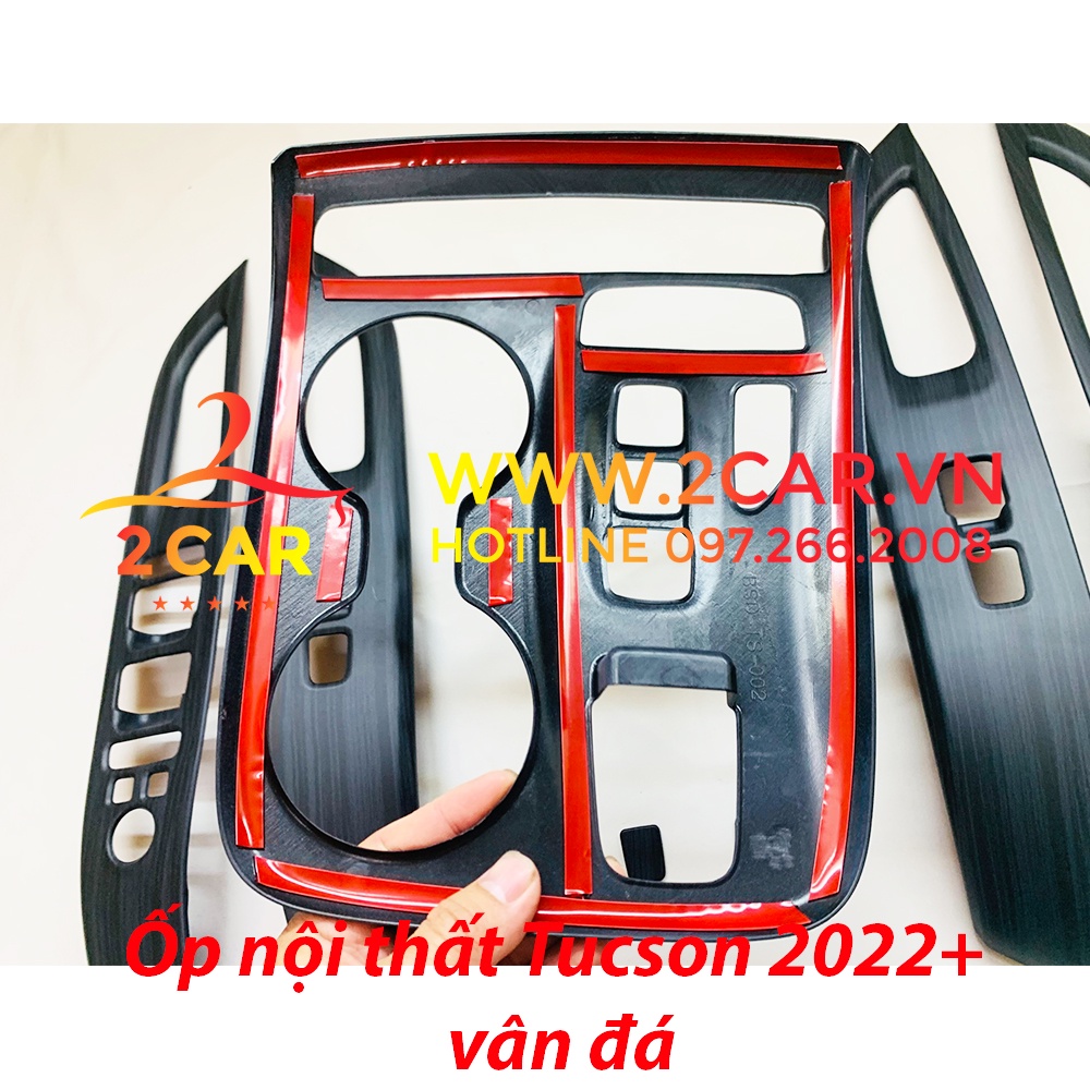 Ốp Nội thất vân đá xe Huyndai Tucson 2022-2023, Hàng nhựa ABS cao cấp nhất thị trường