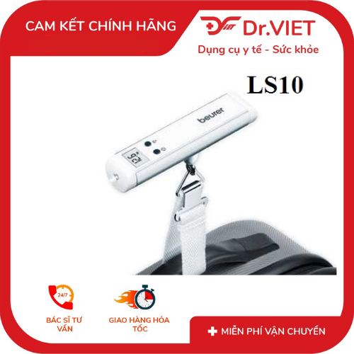Cân Hành Lý Điện Tử Beurer LS10 – Nhỏ gọn, chính xác và tiện lợi, giúp bạn tự kiểm tra trọng lượng hành lý trước mỗi chuyến đi, hạn chế phí quá ký, bảo đảm chuẩn bị hành lý dễ dàng hơn và luôn tự tin khi di chuyển bằng máy bay.