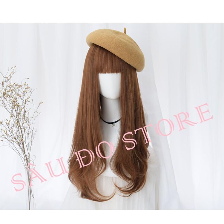TÓC BỘ LƯỚI HOA MÁI THƯA XOĂN DỢN ĐUÔI DÀI 65CM