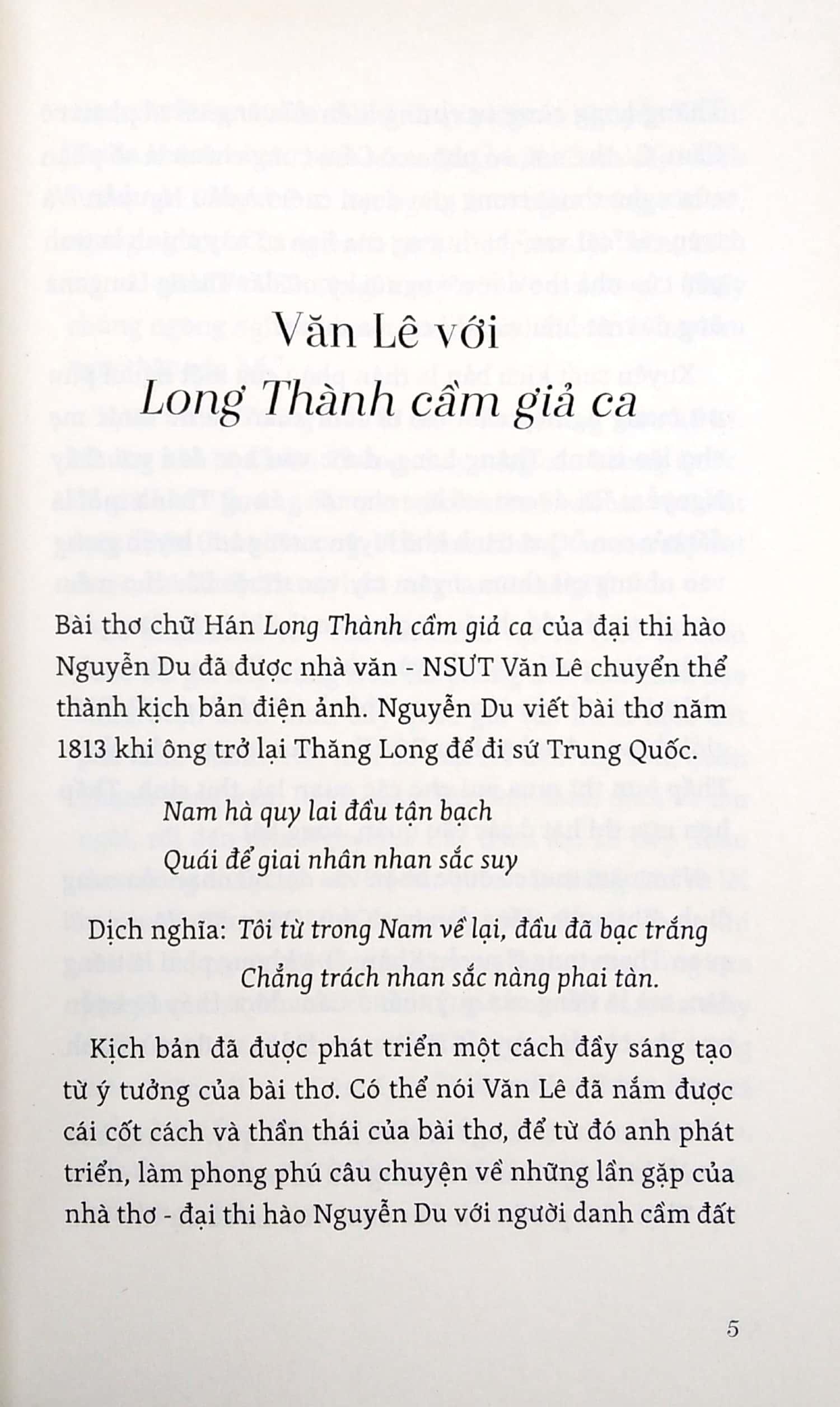 Sách Long Thành Cầm Giả Ca