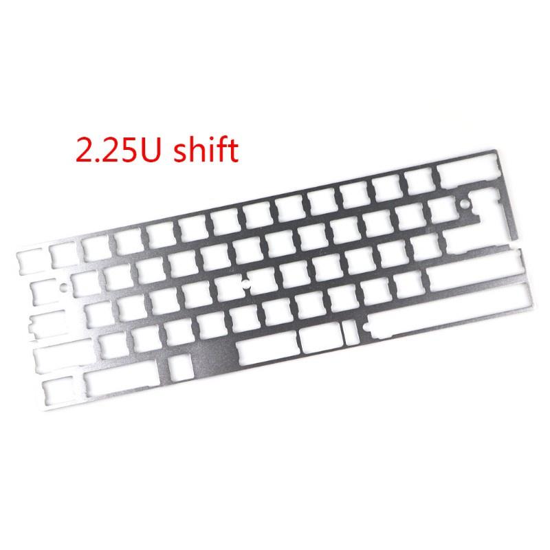 HSV Silver Positioning-Board 60% Aluminum Mechanical Keyboard Plate Support GK64 DZ60 GH60 CNC Support Split Spacebar 2U/2.25U Spacebar