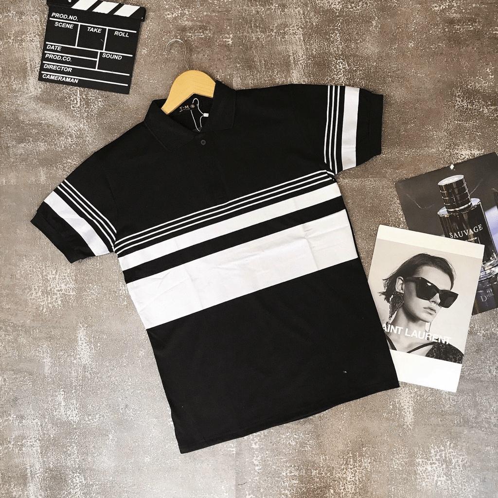 ÁO THUN NAM TAY NGẮN SỌC NGANG