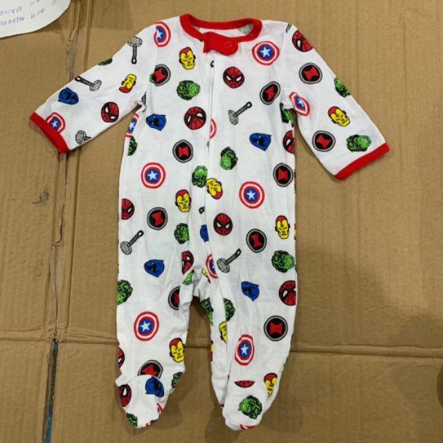 Body liền tất kéo khoá xuất dư chất cotton mỏng mềm NB-9m