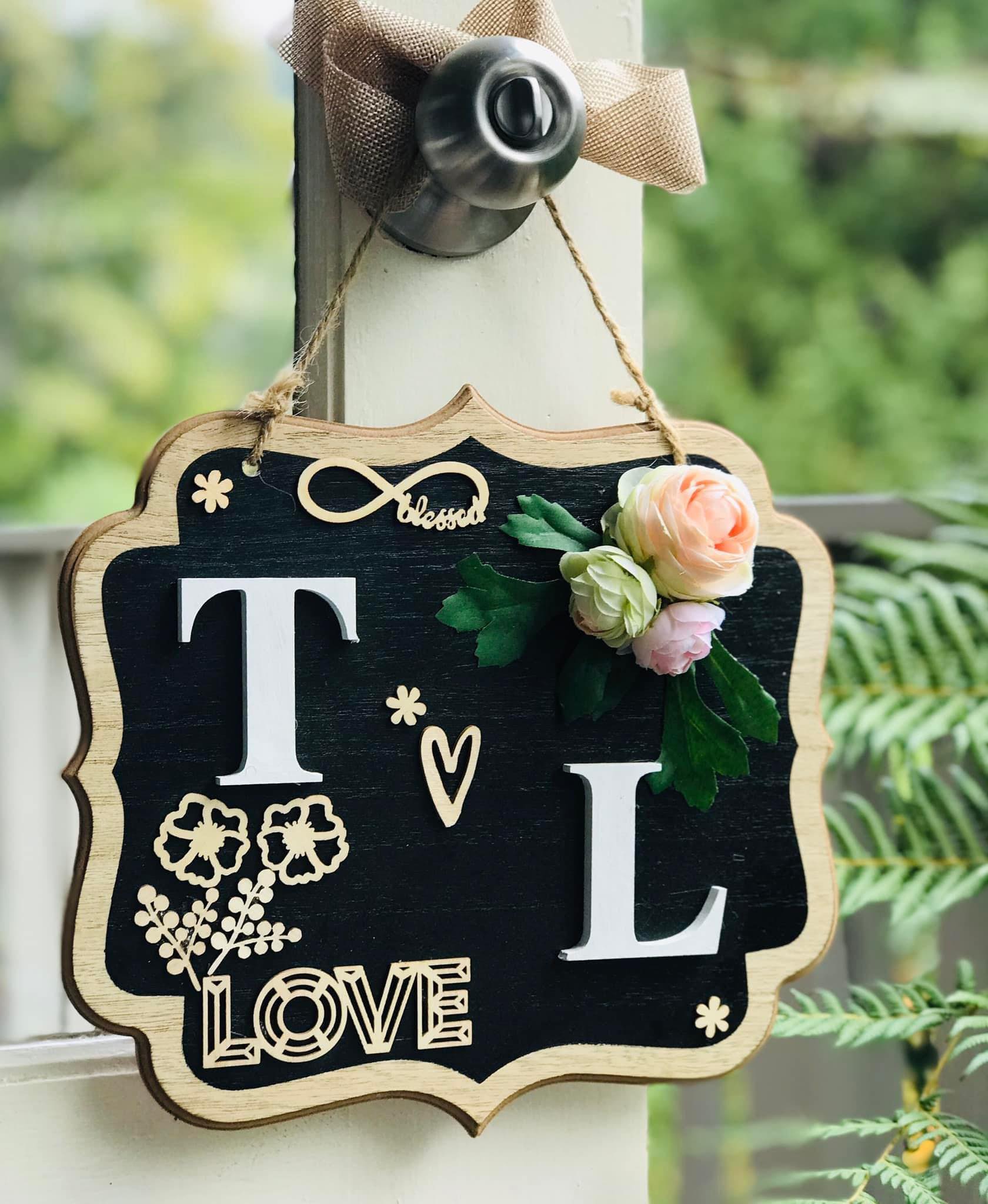 Bảng gỗ treo đám cưới, trang trí decor nhà cực chill, độc đáo- có thể tạo tên or logo riêng, treo đám cưới- quà tặng độc đáo, cá tính