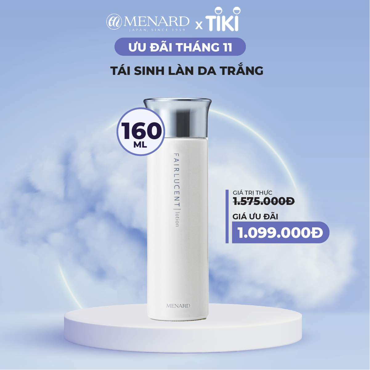 Dung Dịch Cân Bằng Ẩm Menard Fairlucent Lotion Dưỡng Trắng Và Làm Mờ Nám (160ml)