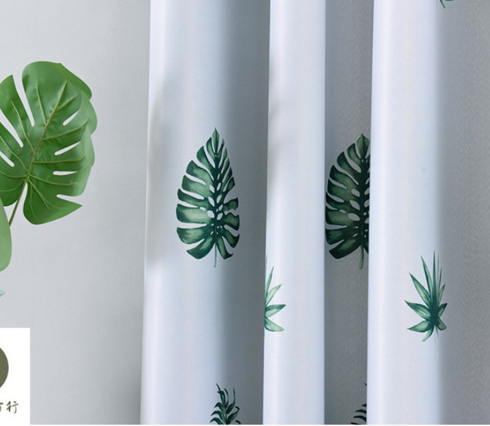 RÈM CỬA CHIẾC LÁ XANH SIZE 3M NGANG X 2M CAO