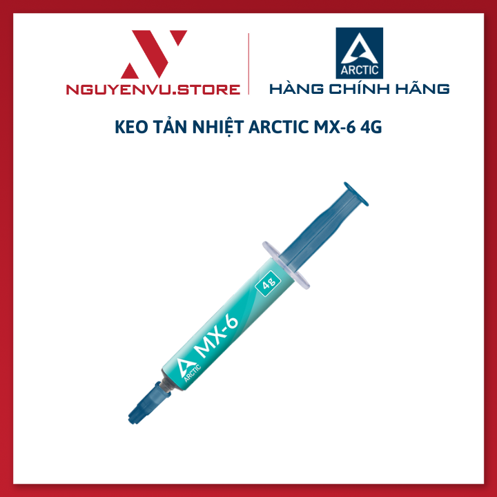 Keo tản nhiệt Arctic MX-6 4g (ACTCP00080A Arctic MX-6-4G Thermal Paste) - Hàng Chính Hãng