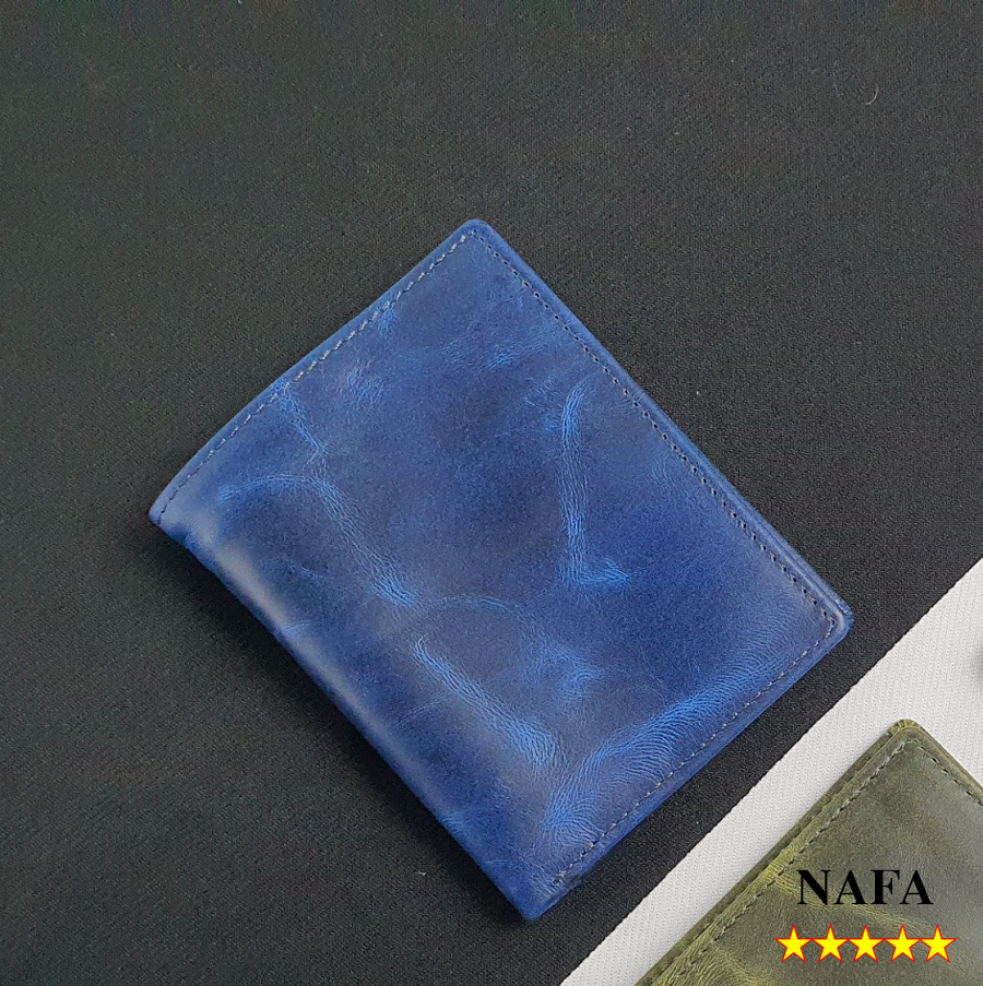 Ví da bò, ví nam ngang da bò Pullup wax NAFA WS107 tinh tế sang trọng