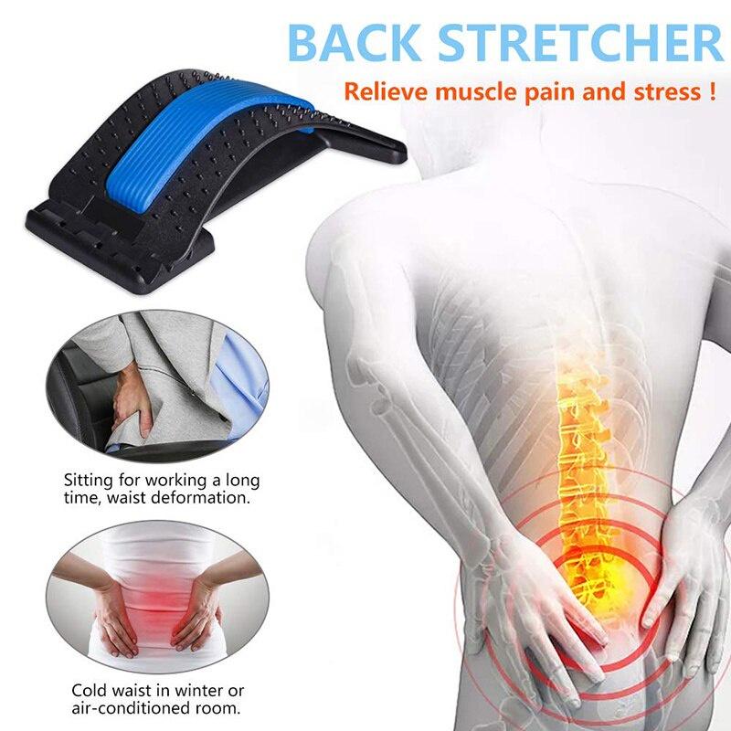 Stretching Equipment Back Massager Stretcher Home Fitness Equipment SoothingSpine Waist Equipment To Relieve Pain and Relaxation